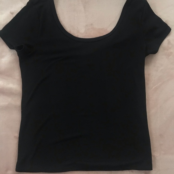 Target Tops - Target Plain Black T-shirt